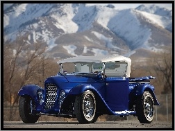 1932, Eclipse, Ford, Niebieski, Roadster